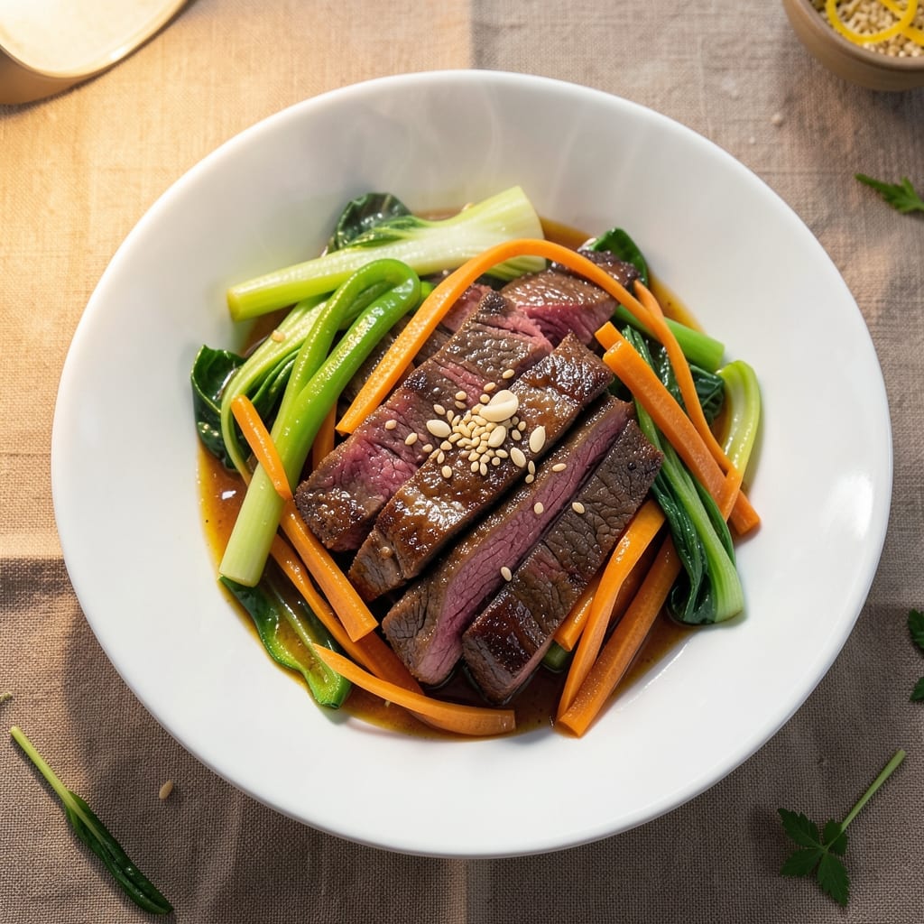 Beef and Vegetable Chinese Recipe: Wok-Hei Crispy Beef with Stir-Fry Freshness