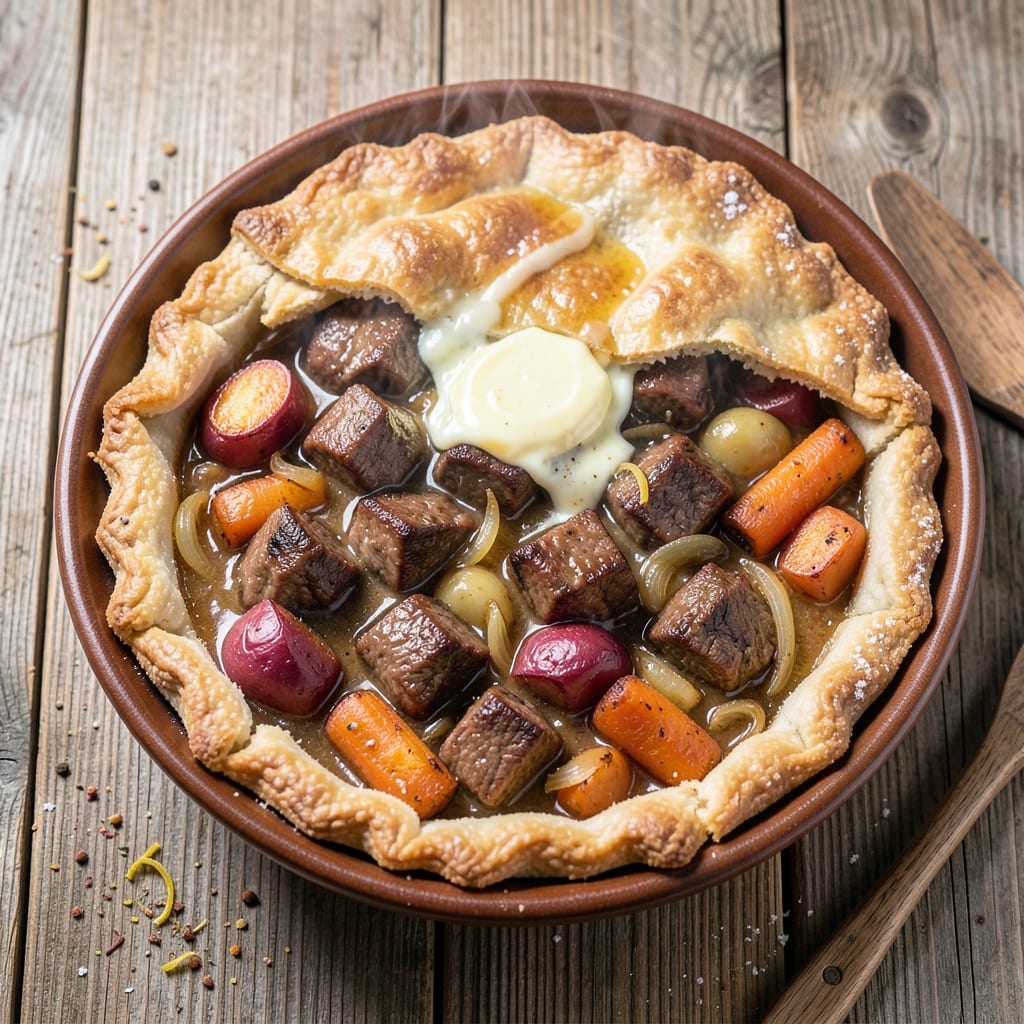 Baked Beef Pies Recipe: Flaky Pastry Cradles Juicy Meat