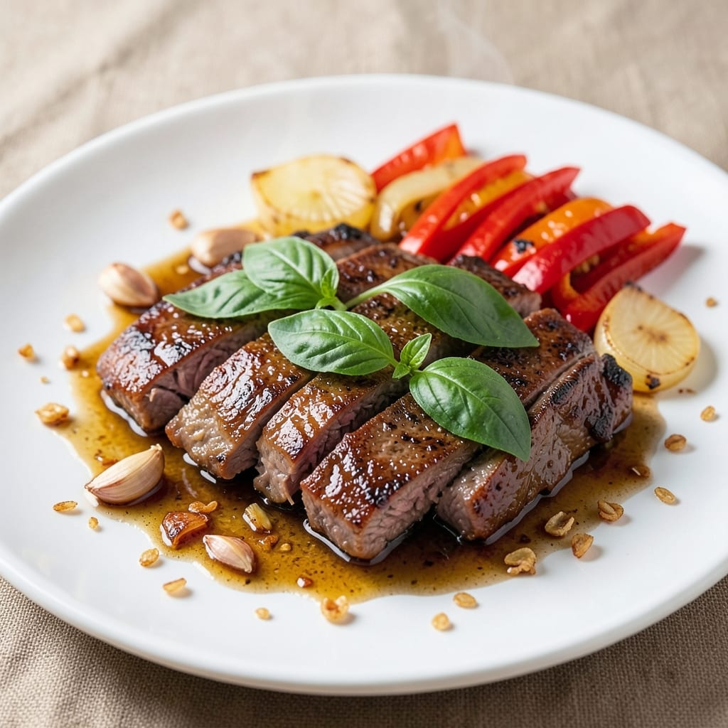 Basil Beef Stir Fry Recipe: Wok-Hei Crispy Beef and Aromatic Herb Sauce