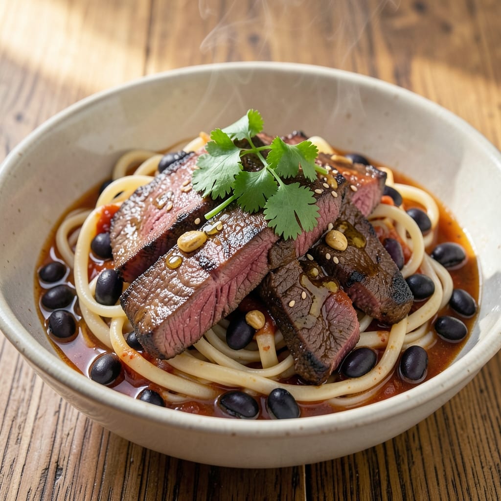 Beef and Black Bean Noodles Recipe: Smoky Cumin-Kissed Beef with Chewy Noodles