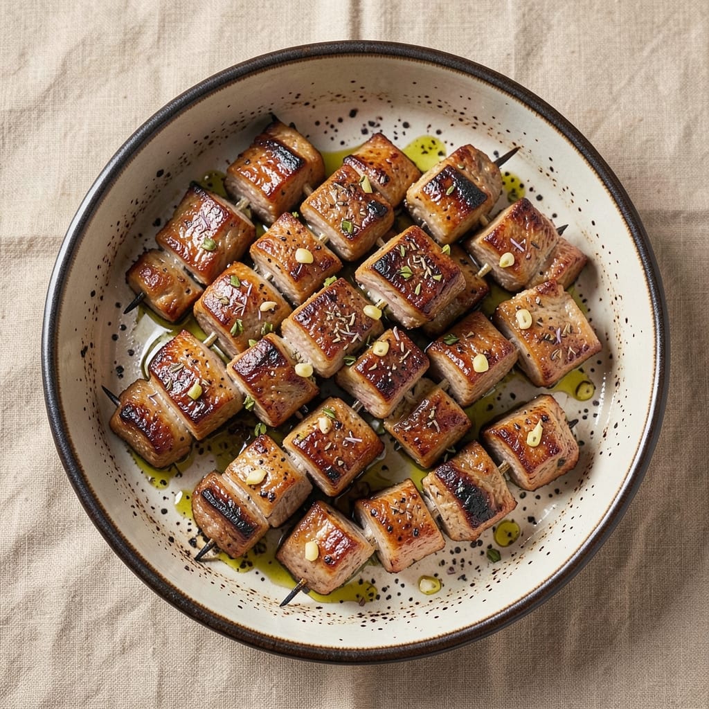 Baked Beef Kebabs Recipe: Tender Marinated Bites with Caramelized Edges
