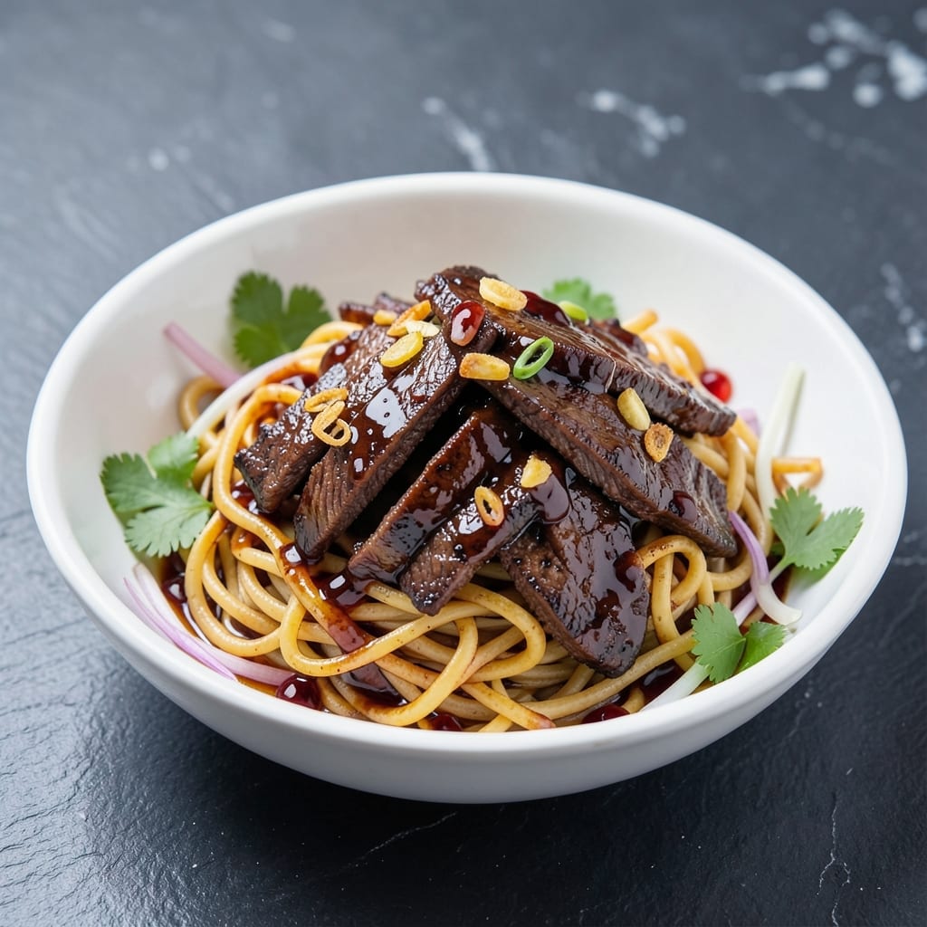 BBQ Beef Noodles Recipe: Smoky-Sweet Wok Hei Crispy Beef and Silky Noodles
