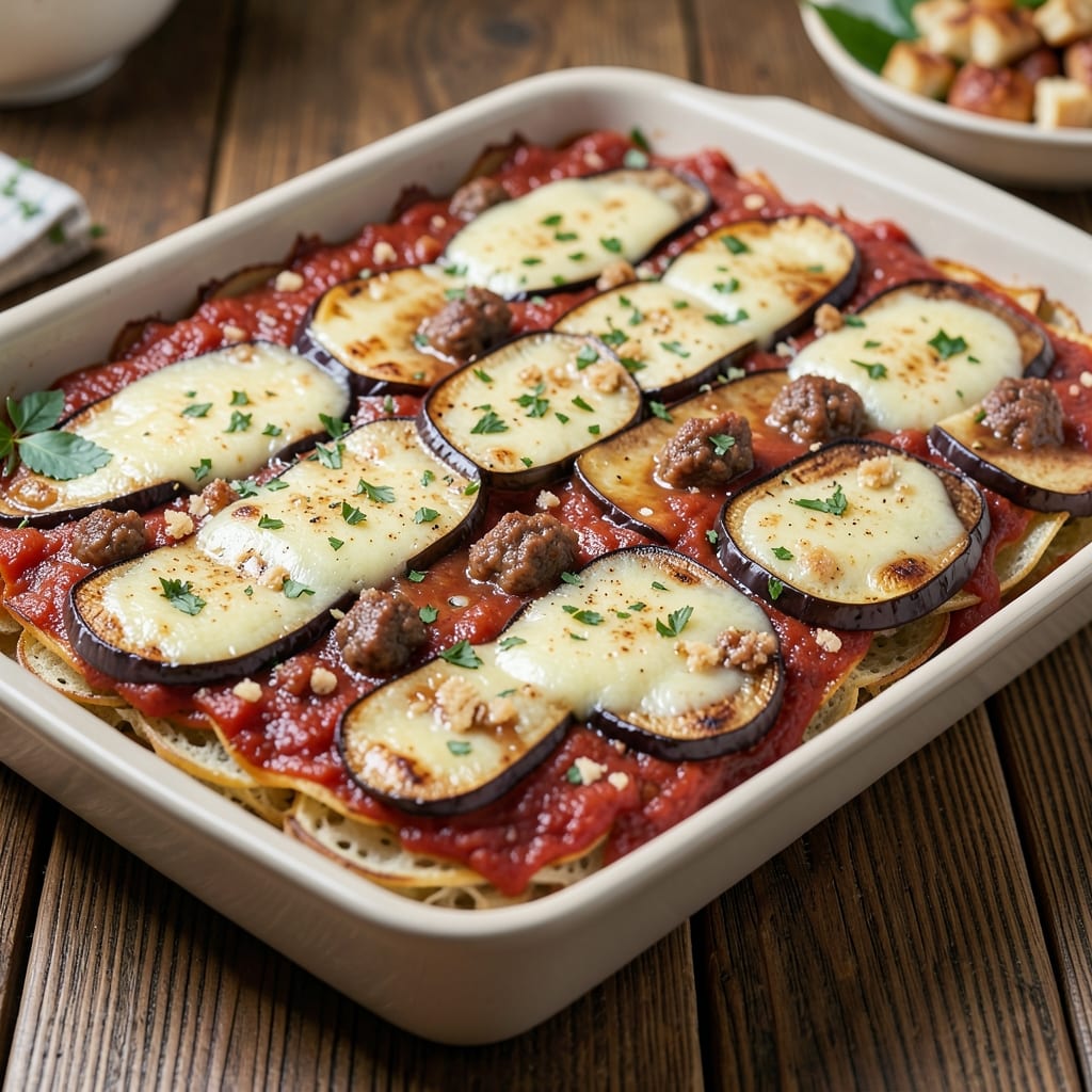 Beef and Potato Moussaka Recipe: Crispy Top, Layers of Comfort