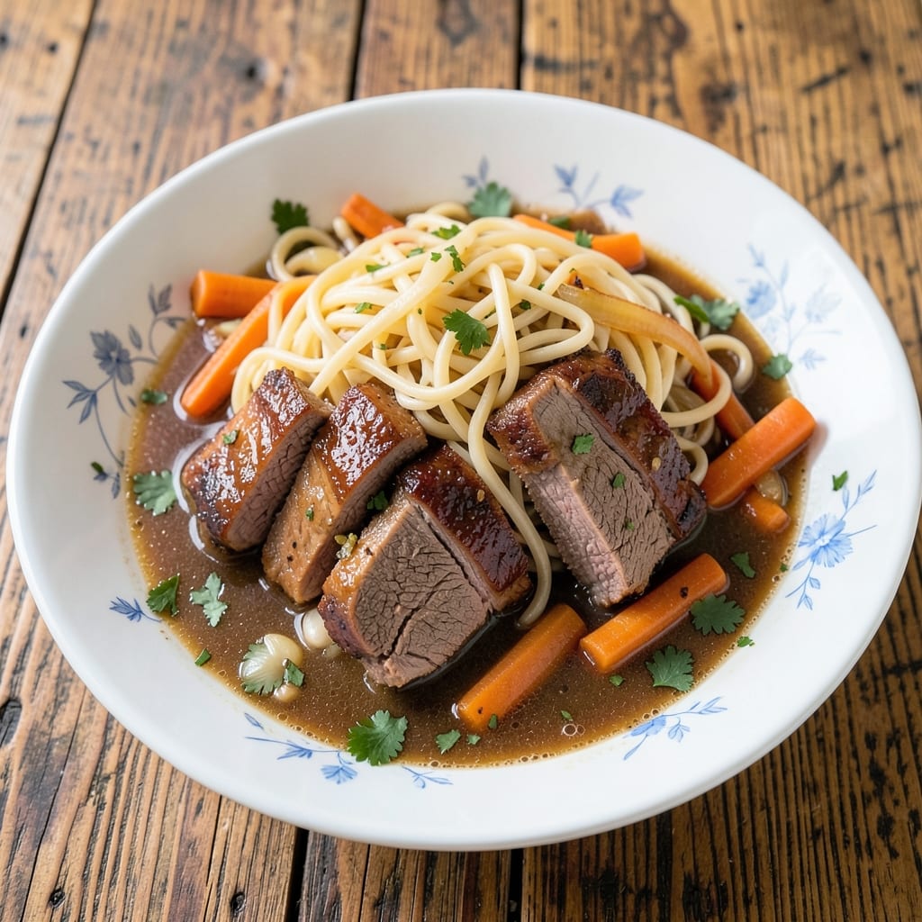 Beef and Noodles Recipe Pioneer Woman: Slow-Braised Beef with Chewy Noodles