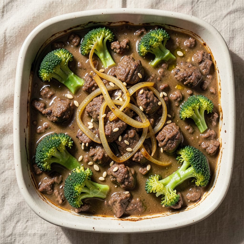 Beef and Broccoli Casserole Recipe: Cheesy Crisp-Top Comfort in One Dish