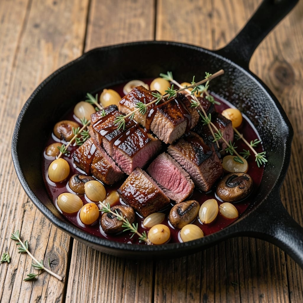 Barefoot in Paris Beef Bourguignon Recipe: Deep Wine-Reduced Richness in One Pot
