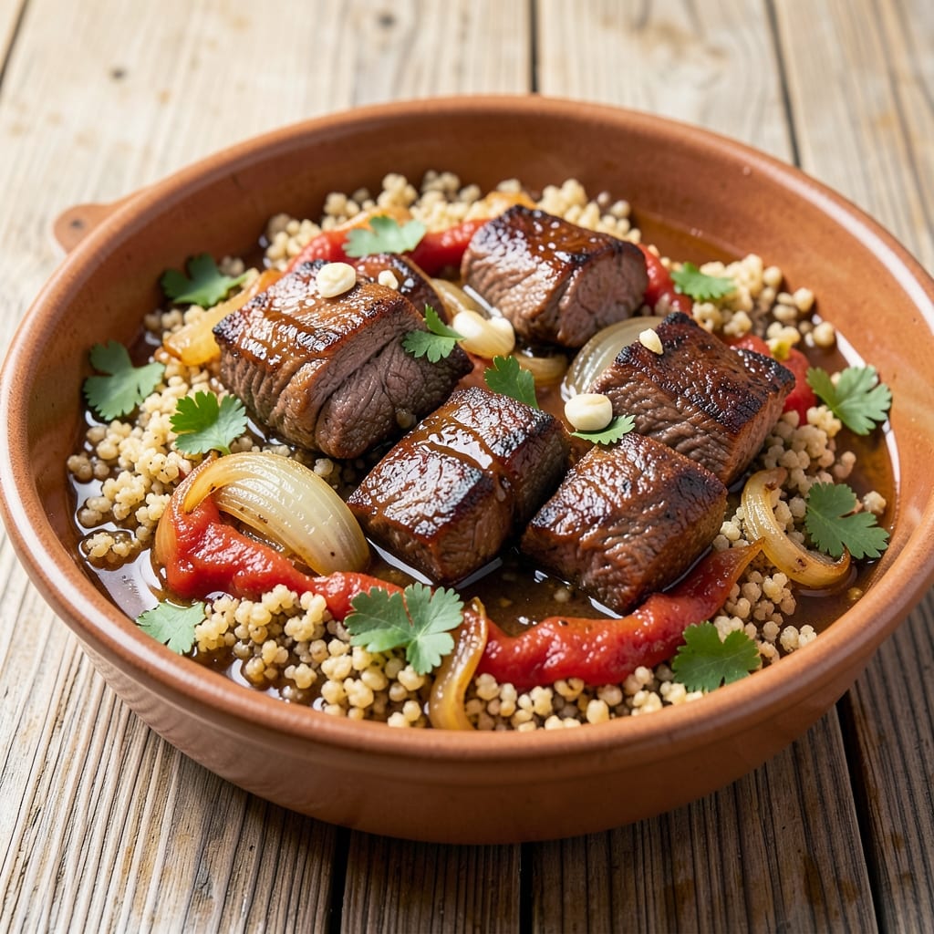 Beef and Bulgur Recipe: Savory-Grain Bowl With Umami Depth