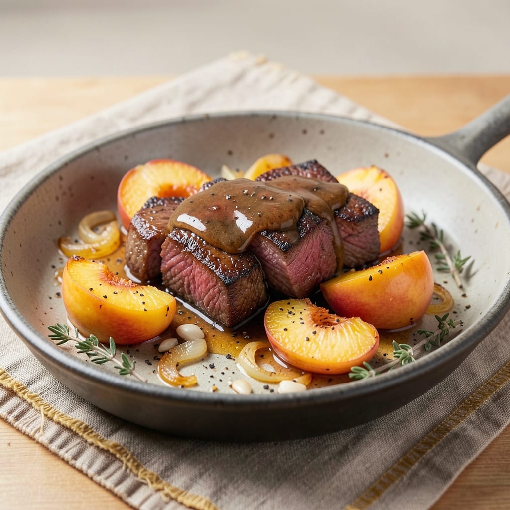 Beef and Peaches Recipe: Sweet-Savory Stew With Caramelized Depth