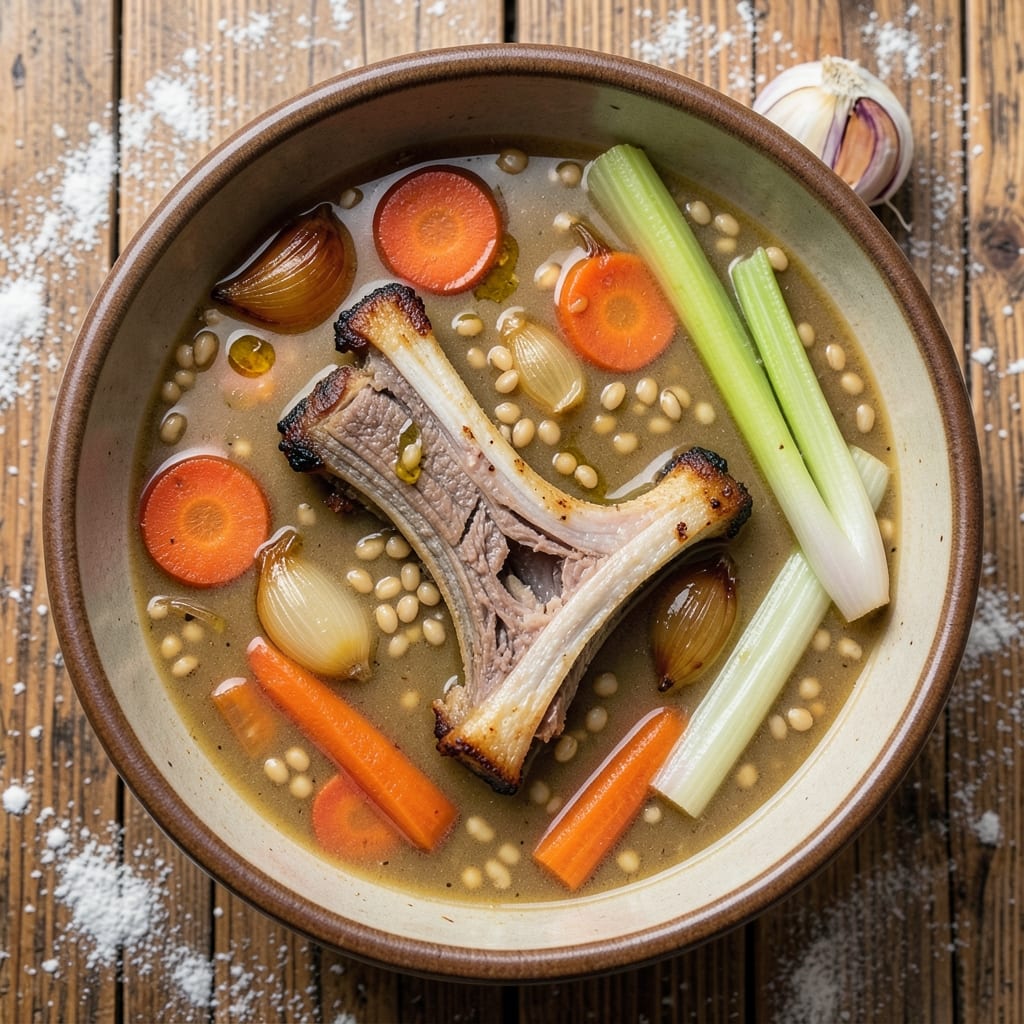 Beef Barley Soup Recipe With Soup Bones: Deep Umami Richness From Slow-Simmered Bones