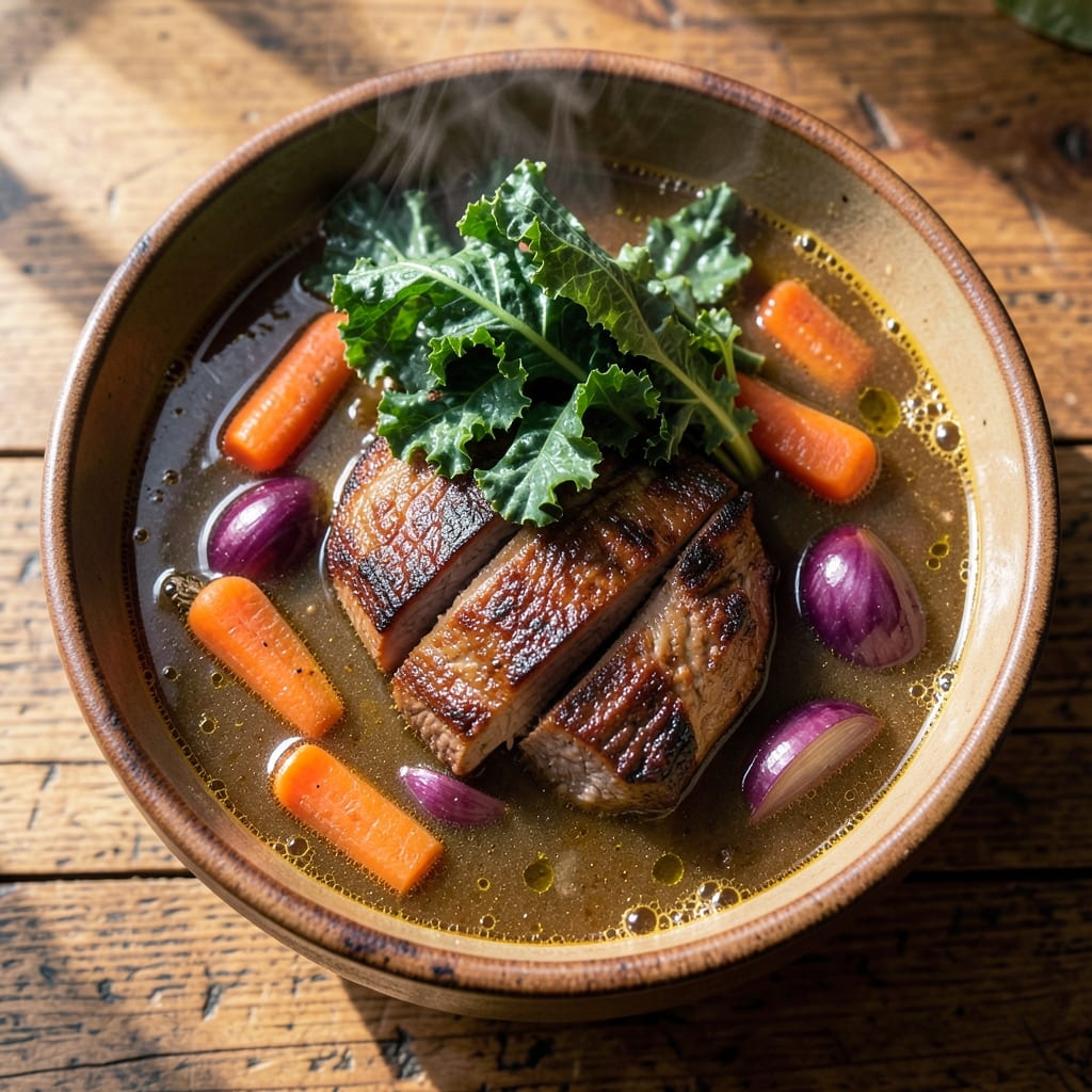 Beef and Kale Soup Recipe: Hearty Winter One-Pot With Caramelized Depth