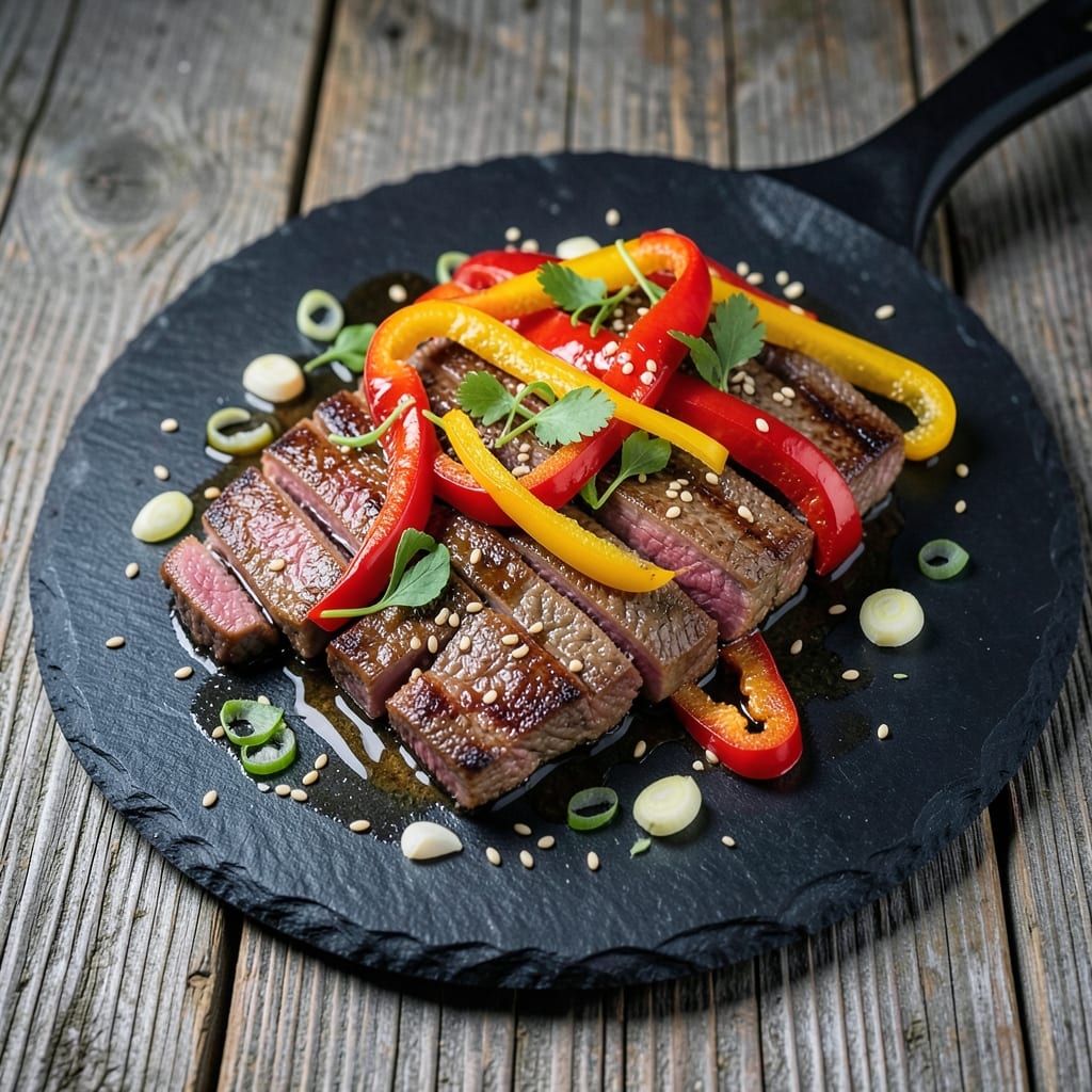 Beef and Bell Peppers Cowboy Bebop Recipe: Wok-Hei Crispy Beef with Silky Peppers