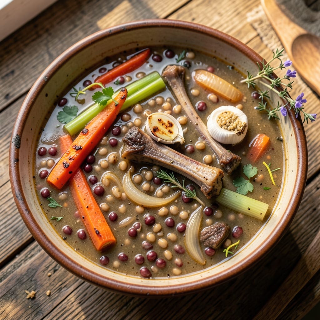 Beef Barley Soup Recipe with Prime Rib Bones: Rich Bone Broth Depth From Slow-Cooked Meat