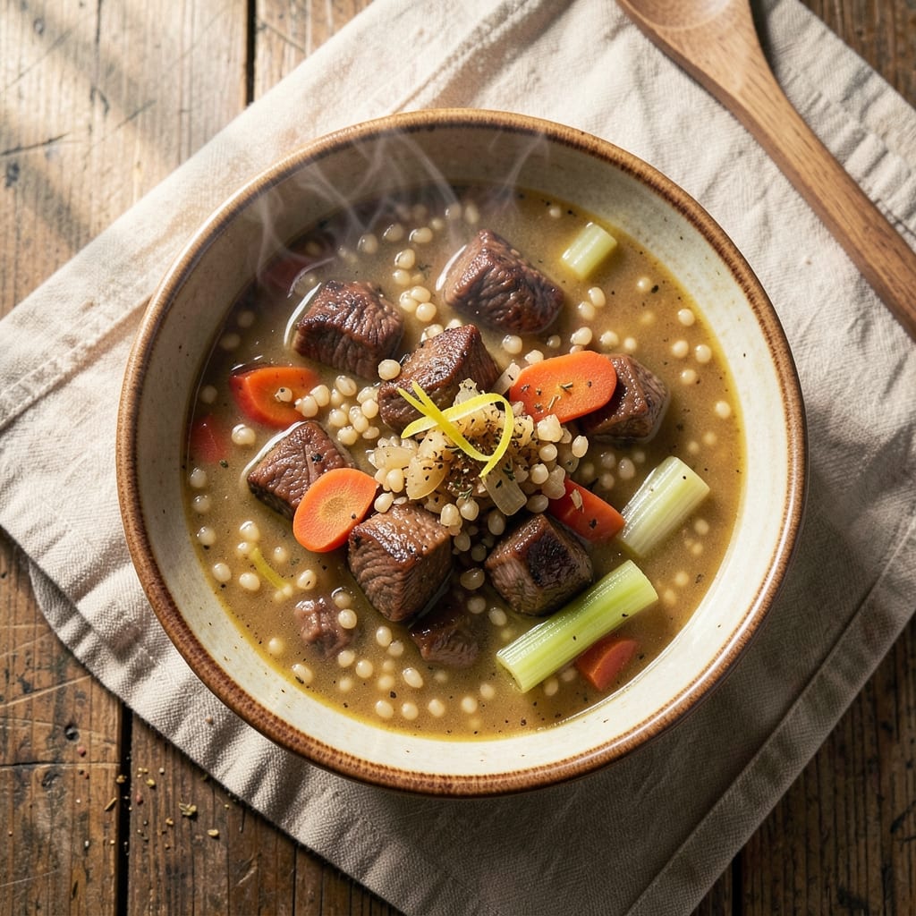 Beef and Barley Soup Recipe Jamie Oliver: Savory Depth From Slow-Simmered Beef and Herbs