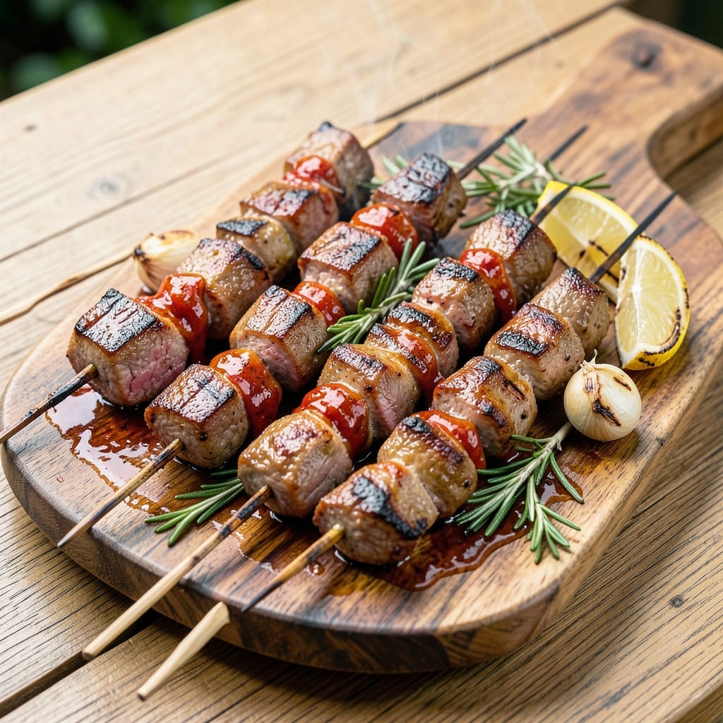 Barbecue Beef Kebabs Recipe: Charred, Juicy Bites With Smoky Grill Flavor