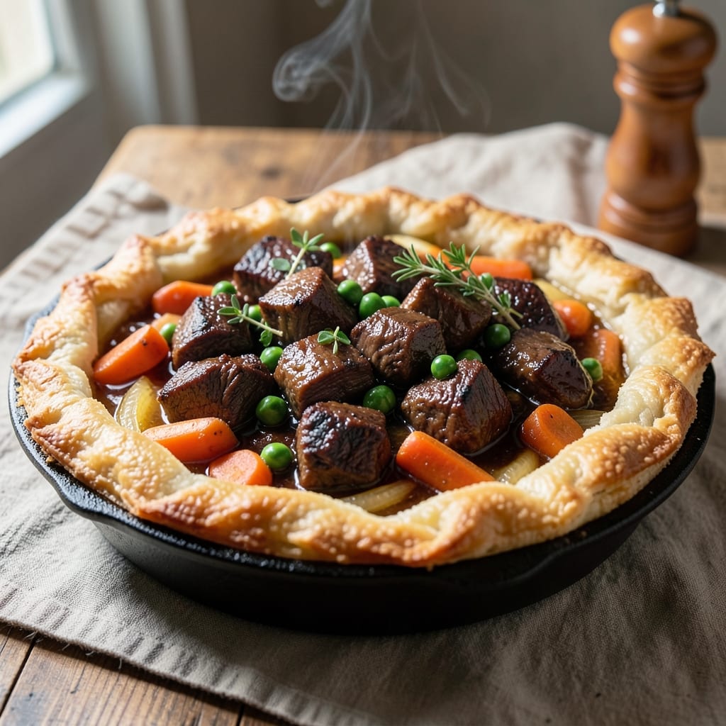 Beef and Ale Pie Shortcrust Recipe: Flaky Top and Rich Gravy Harmony