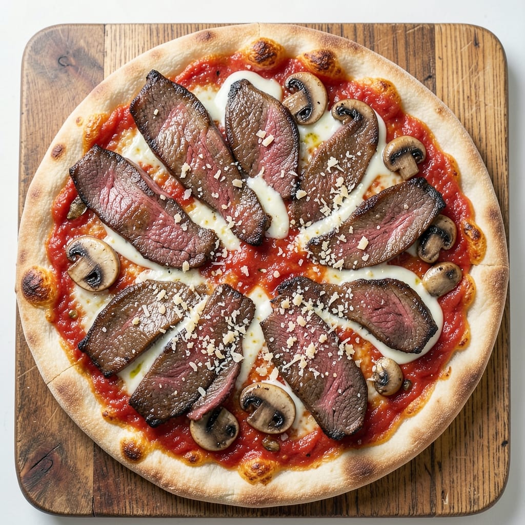 Beef and Mushroom Pizza Recipe: Umami-Packed Topping Combo With Crispy Crust