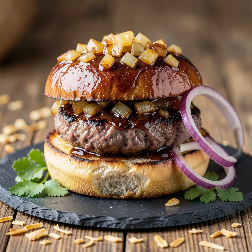Barbeque Beef Burgers Recipe: Smoky Char and Juicy Centers