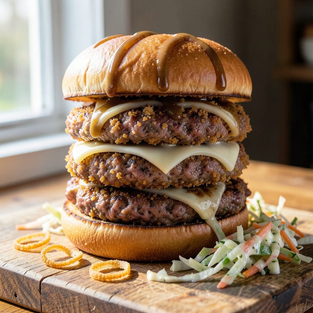 Battered Beef Burgers Recipe: Crispy Golden Crust and Juicy Centers