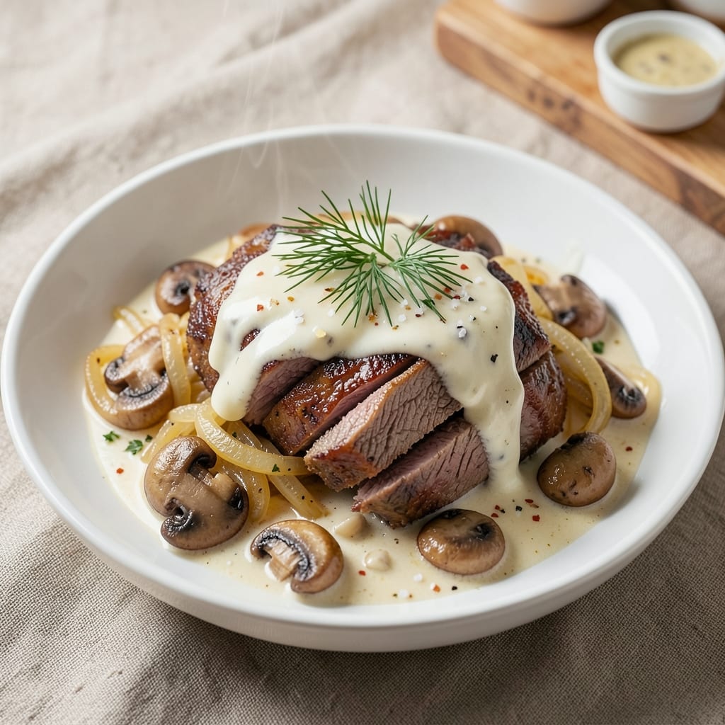 Basic Beef Stroganoff Recipe With Sour Cream: One-Pan Mushroom and Creamy Sauce Masterpiece