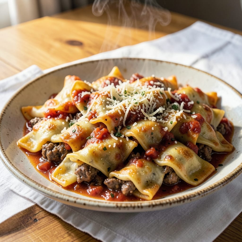Beef and Sausage Manicotti Recipe: Cheesy Layers With Meat-Packed Richness