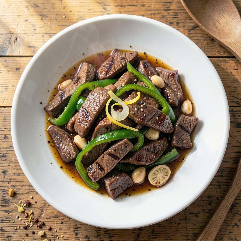 Beef and Green Pepper Stir Fry Recipe: Wok-Hei Crispy Beef with Crunchy Peppers