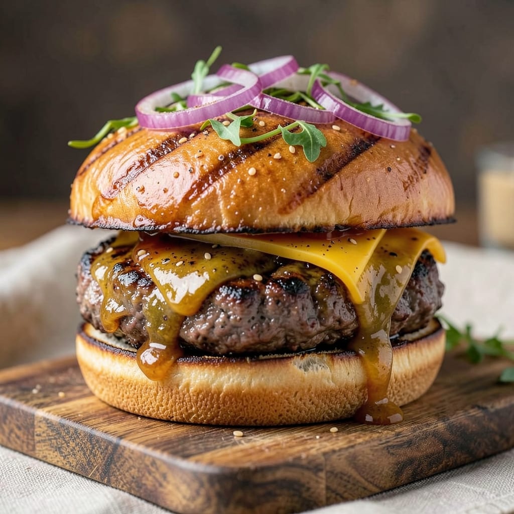 BBQ Beef Burger Recipe: Smoky Charred Crust and Juicy Centers