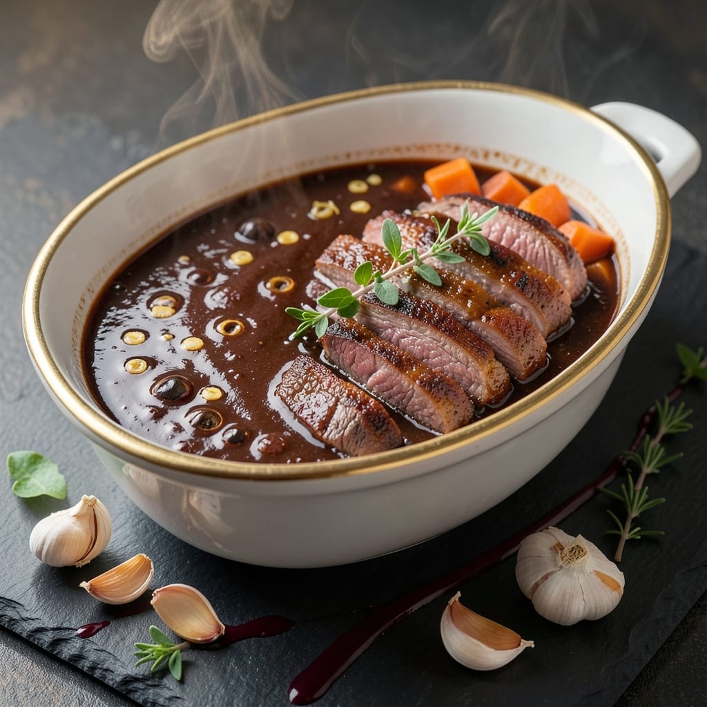 Beef Au Jus Sauce Recipe: Deep, Red Wine-Reduced Richness for Roasts