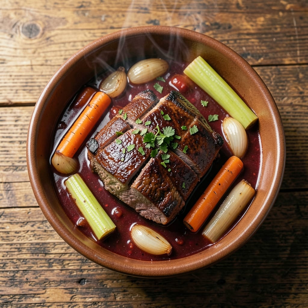 Award Winning Slow Cooker Beef Stew Recipe: Deep Onion Fond and Meat That Shreds