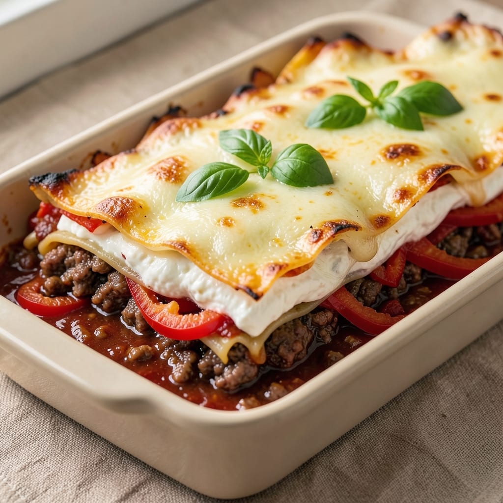 Beef and Veg Lasagna Recipe: Layers of Rich Tomato and Melty Cheese