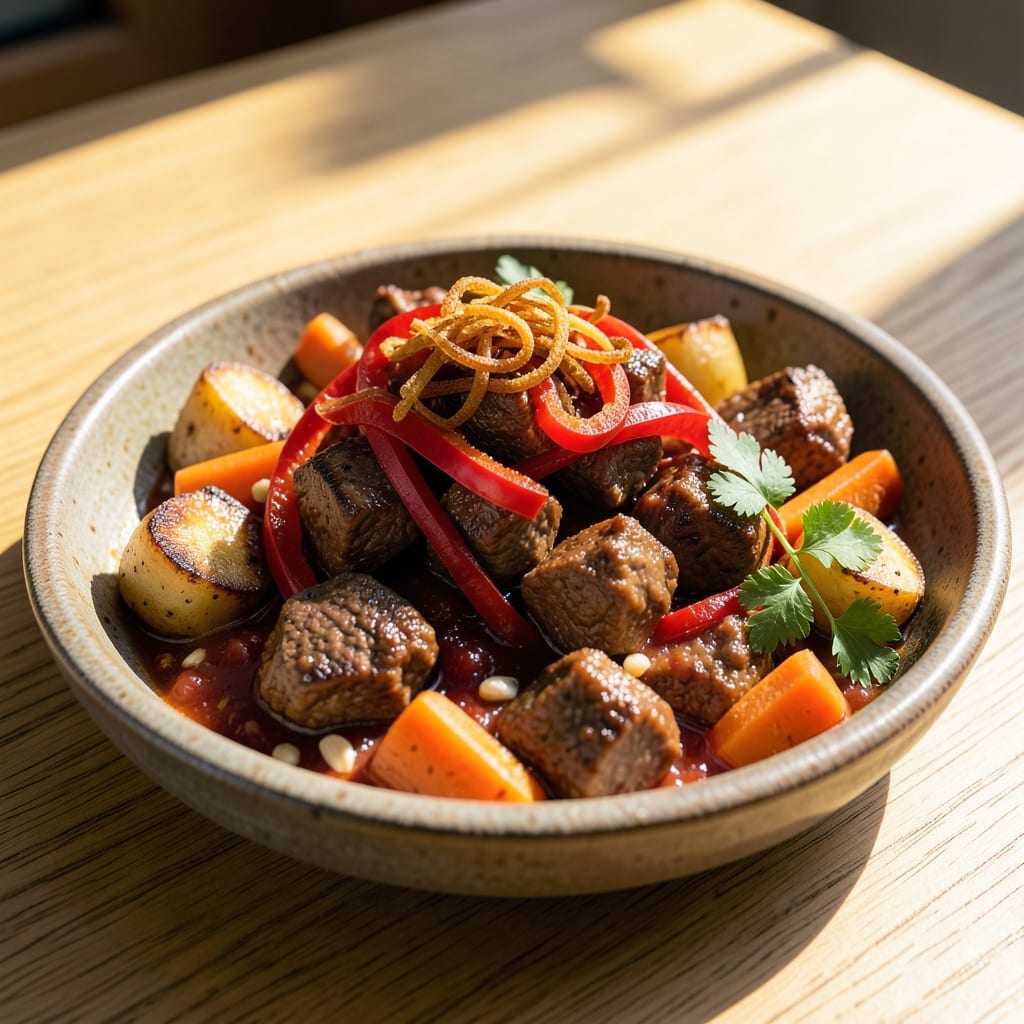 Beef Afritada Panlasang Pinoy Recipe: Slow-Caramelized Soy and Tomato Tender Beef