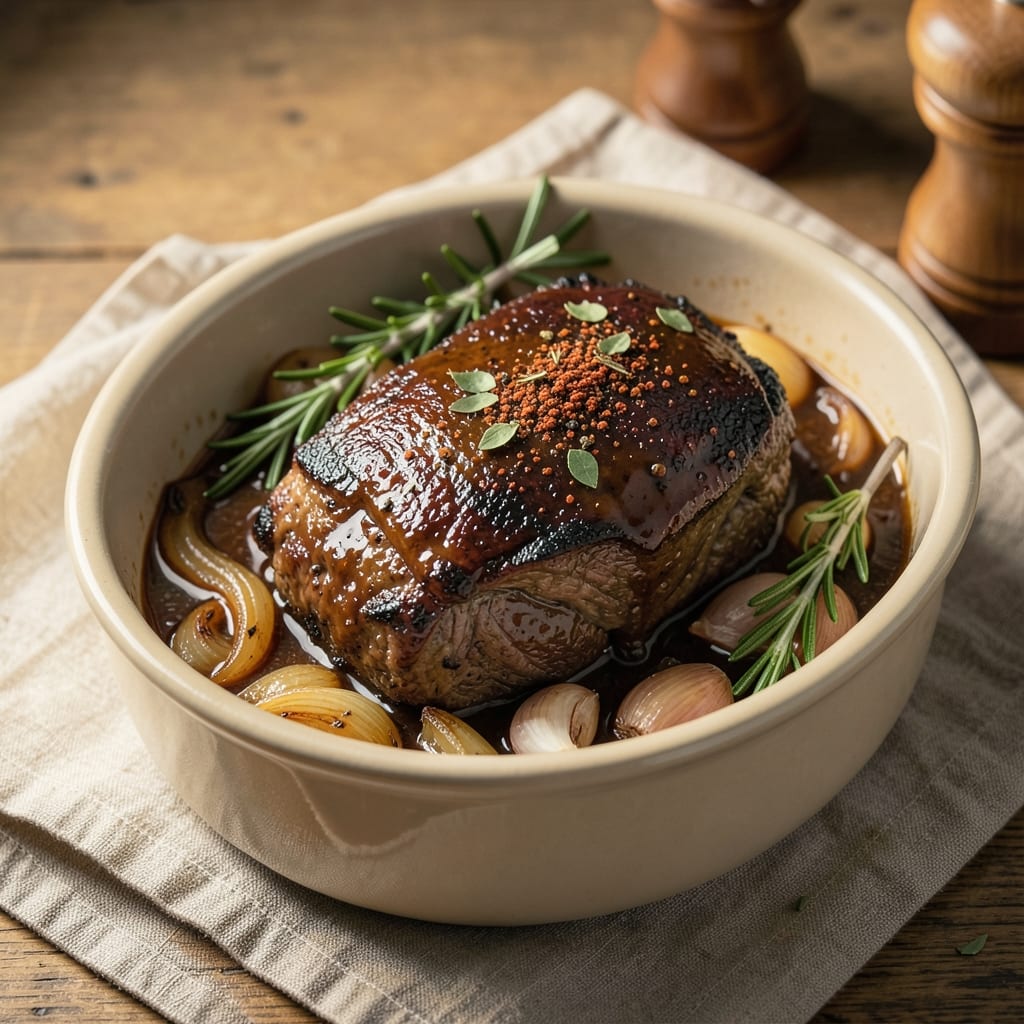 BBQ Beef Roast Crock Pot Recipe: Slow-Cooked Smoky Crust and Fork-Tender Meat