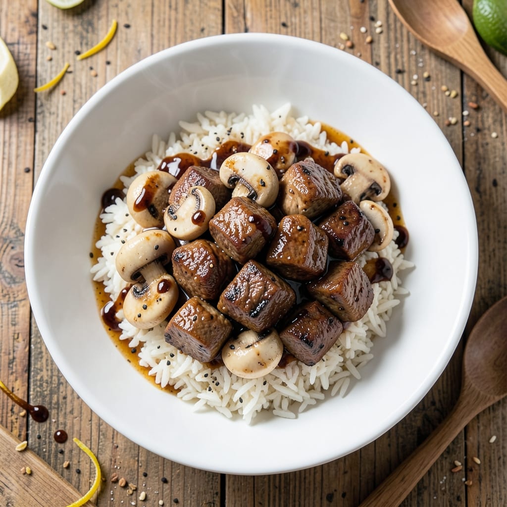 Beef and Mushroom Jollibee Recipe: Crispy Fried Rice Magic with Umami Depth