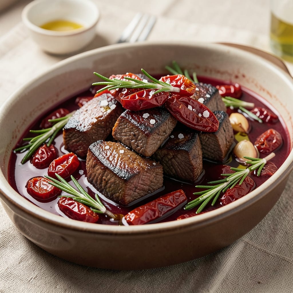 Beef and Sun-Dried Tomatoes Recipe: Deep Umami Bite in One-Pan Richness