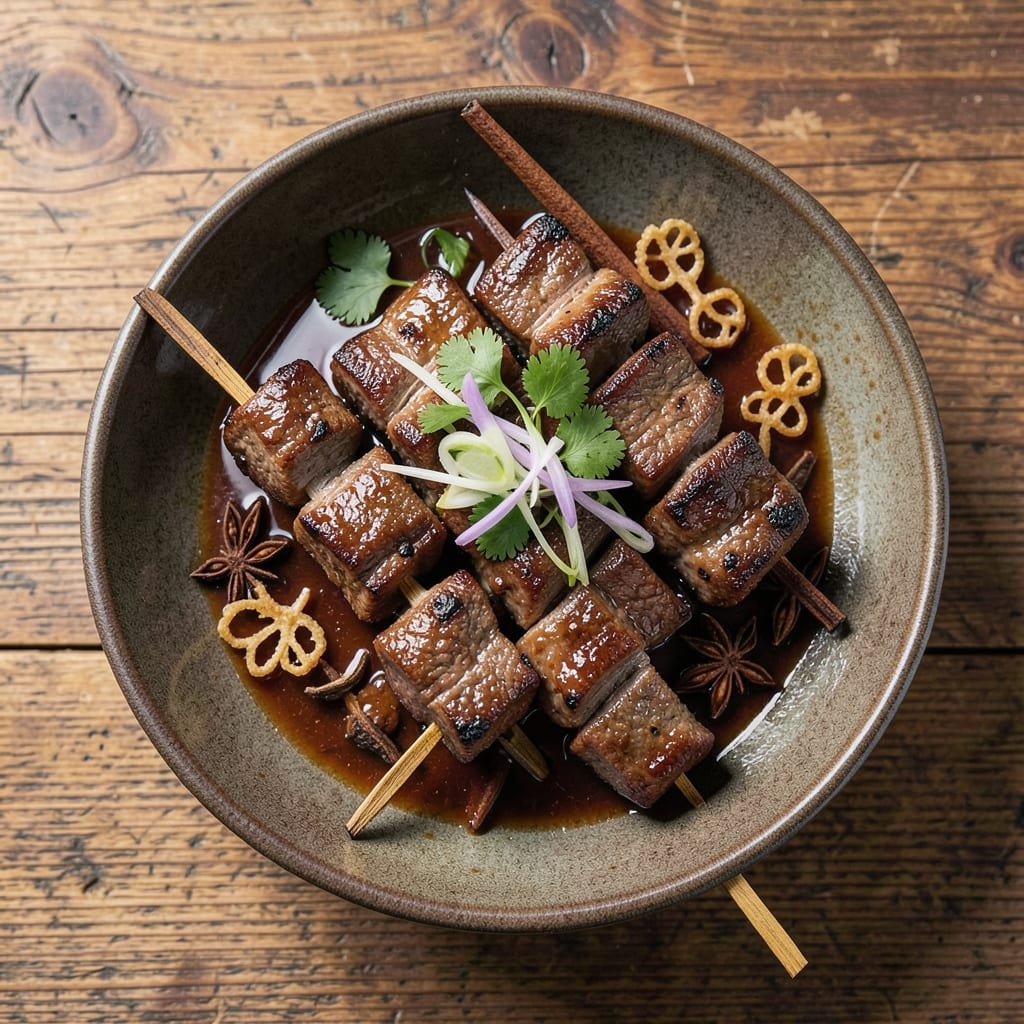 Banyan Beef Skewers Recipe: Charred Spice Crust and Silky Coconut Glaze