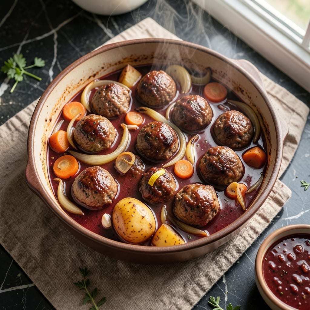 Ball Beef Stew Recipe: Slow-Simmered Depth With Caramelized Onions and Root Vegetables