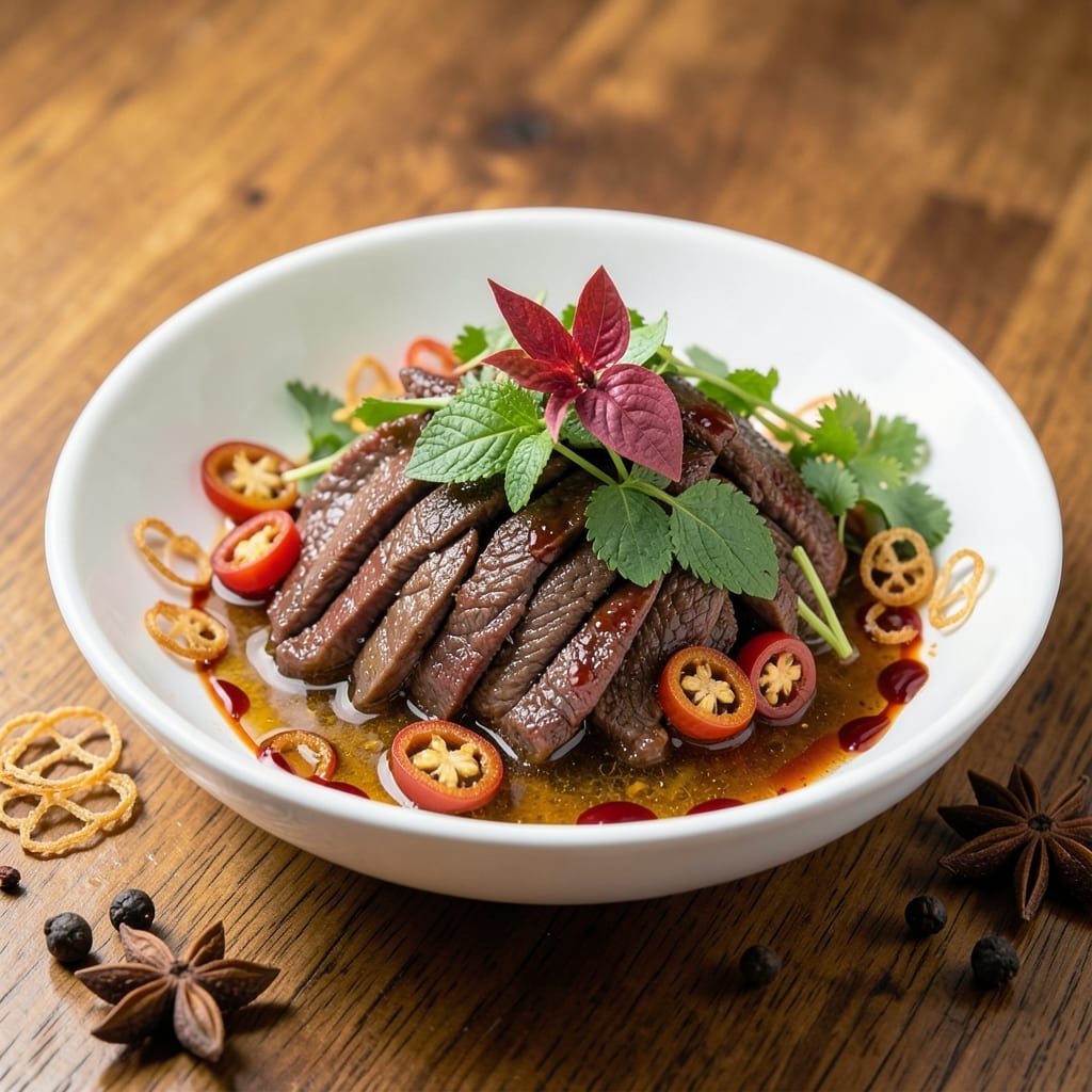 Authentic Vietnamese Shaking Beef Recipe: Rare Marbling and Herbal Freshness