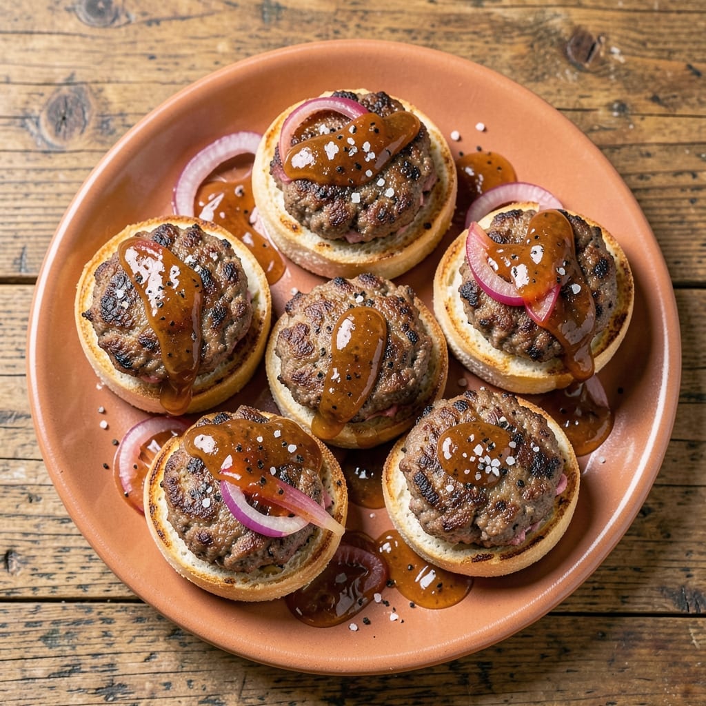 Baked Beef Sliders Recipe: Juicy Mini Burgers With Caramelized Onion Topping