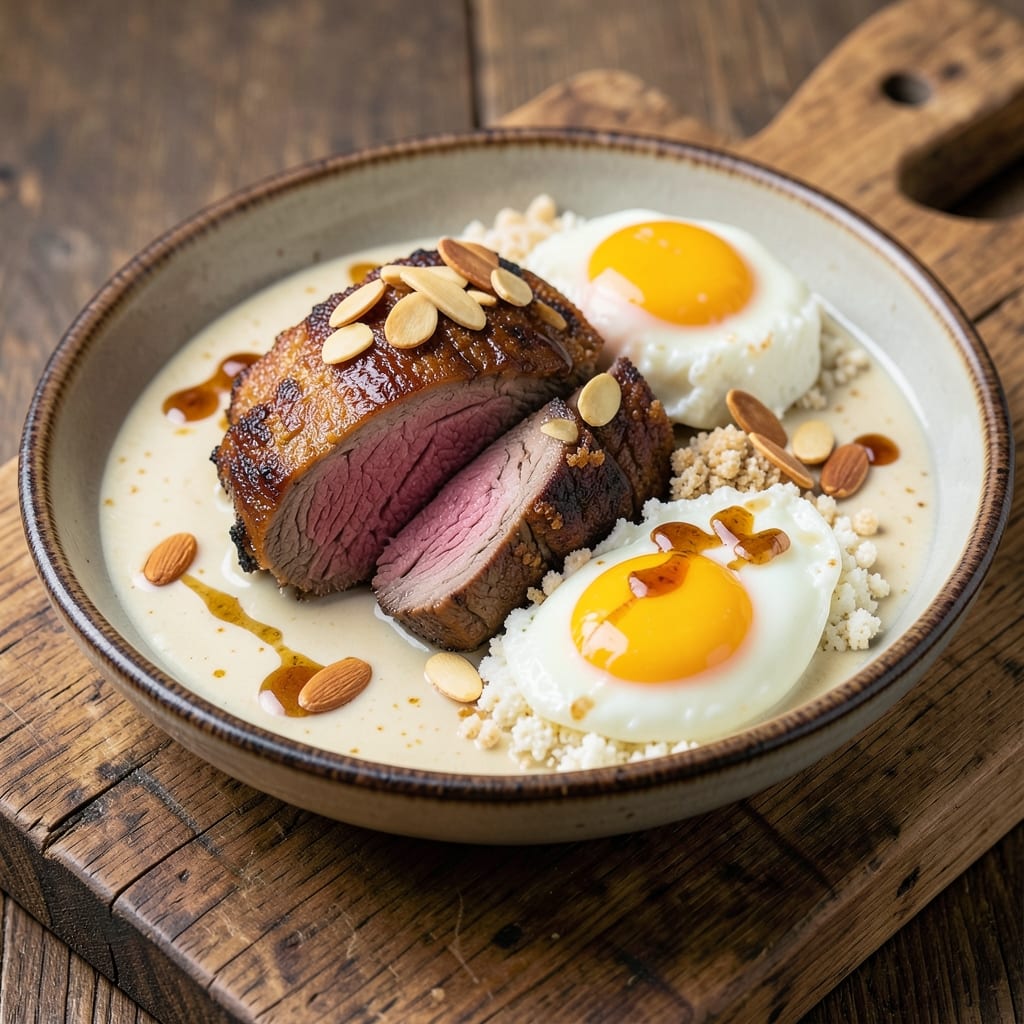 Beef Almond Ding Recipe: Crispy Top and Silky Coconut Cream Delight