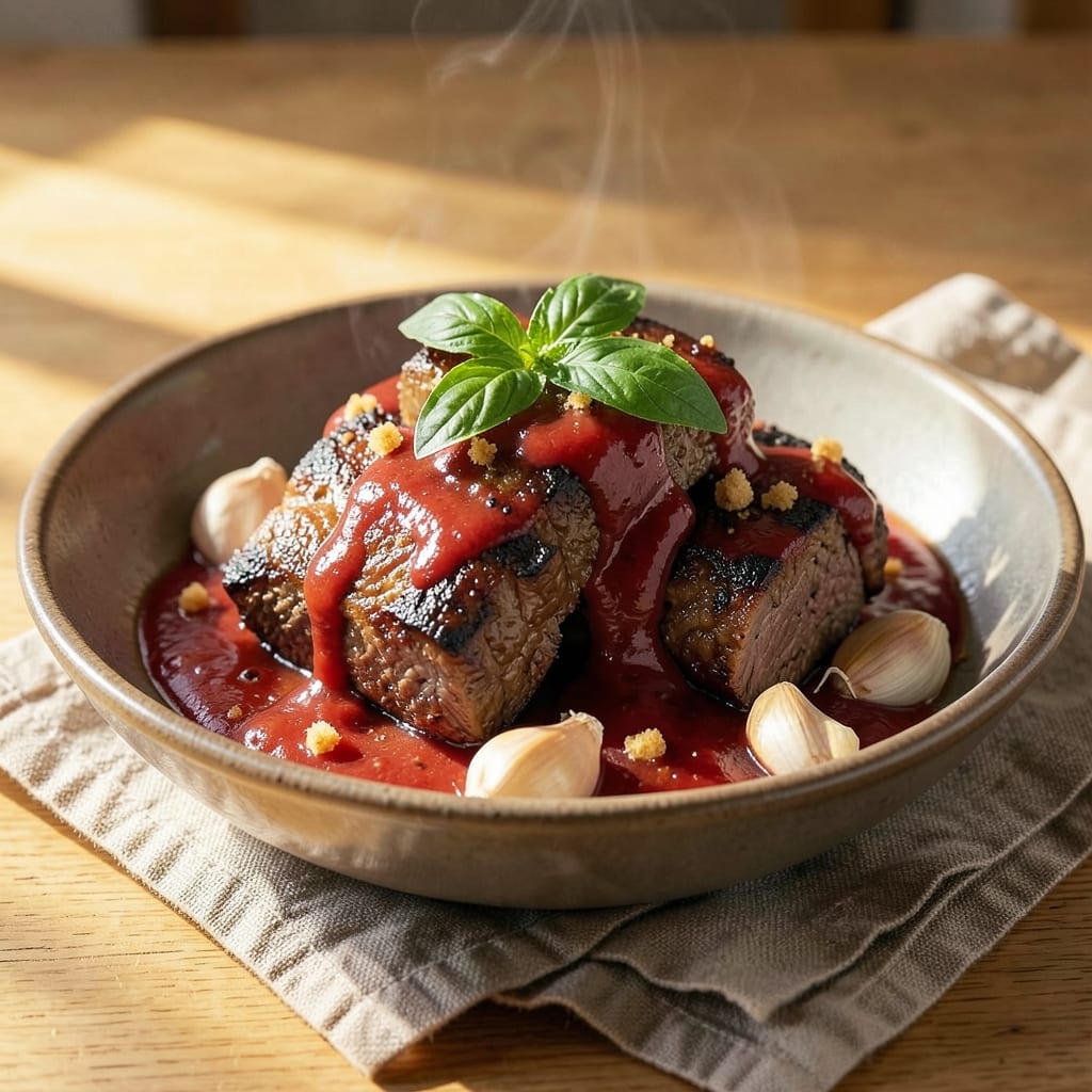Beef Arrabiata Recipe: Spicy Tomato and Herb Braise with Tender Beef Chunks