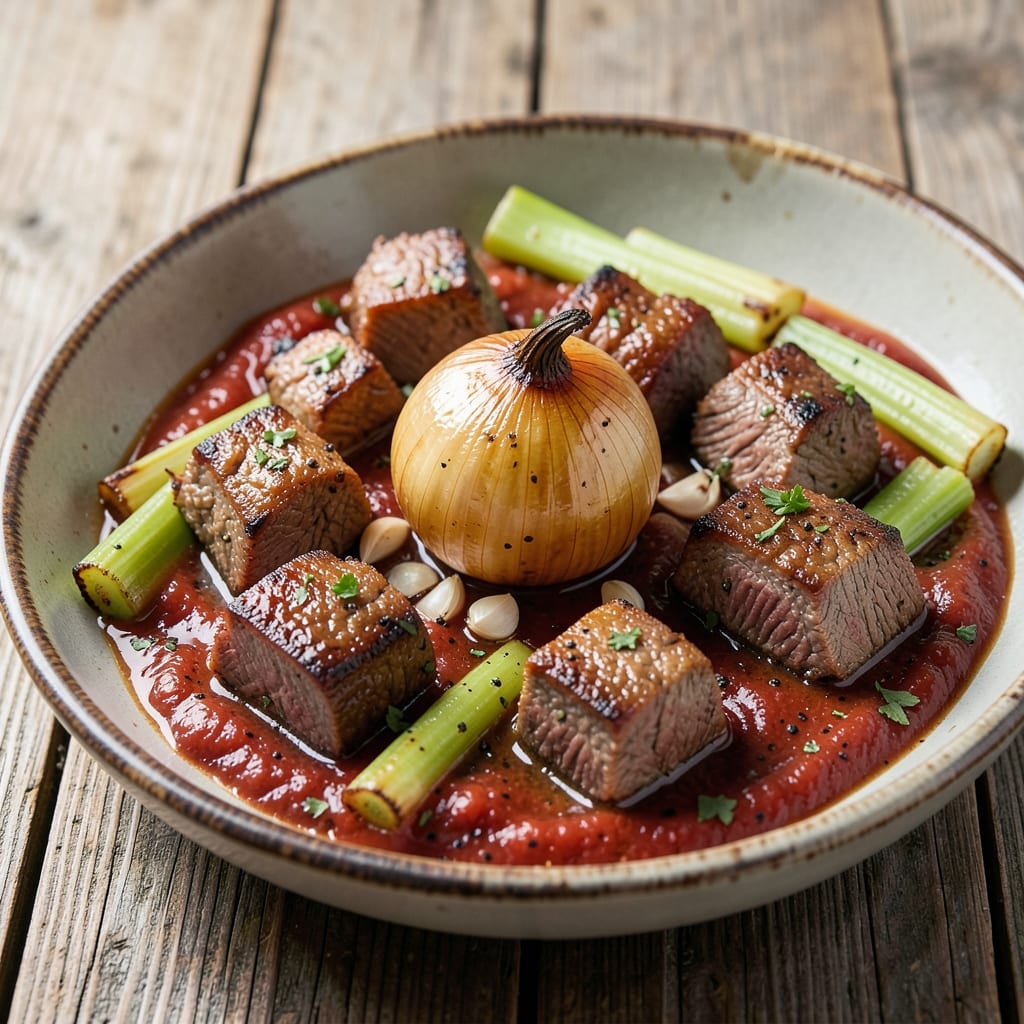 Beef and Celery Recipe: Crunchy Celery Bites in Hearty Beef Broth