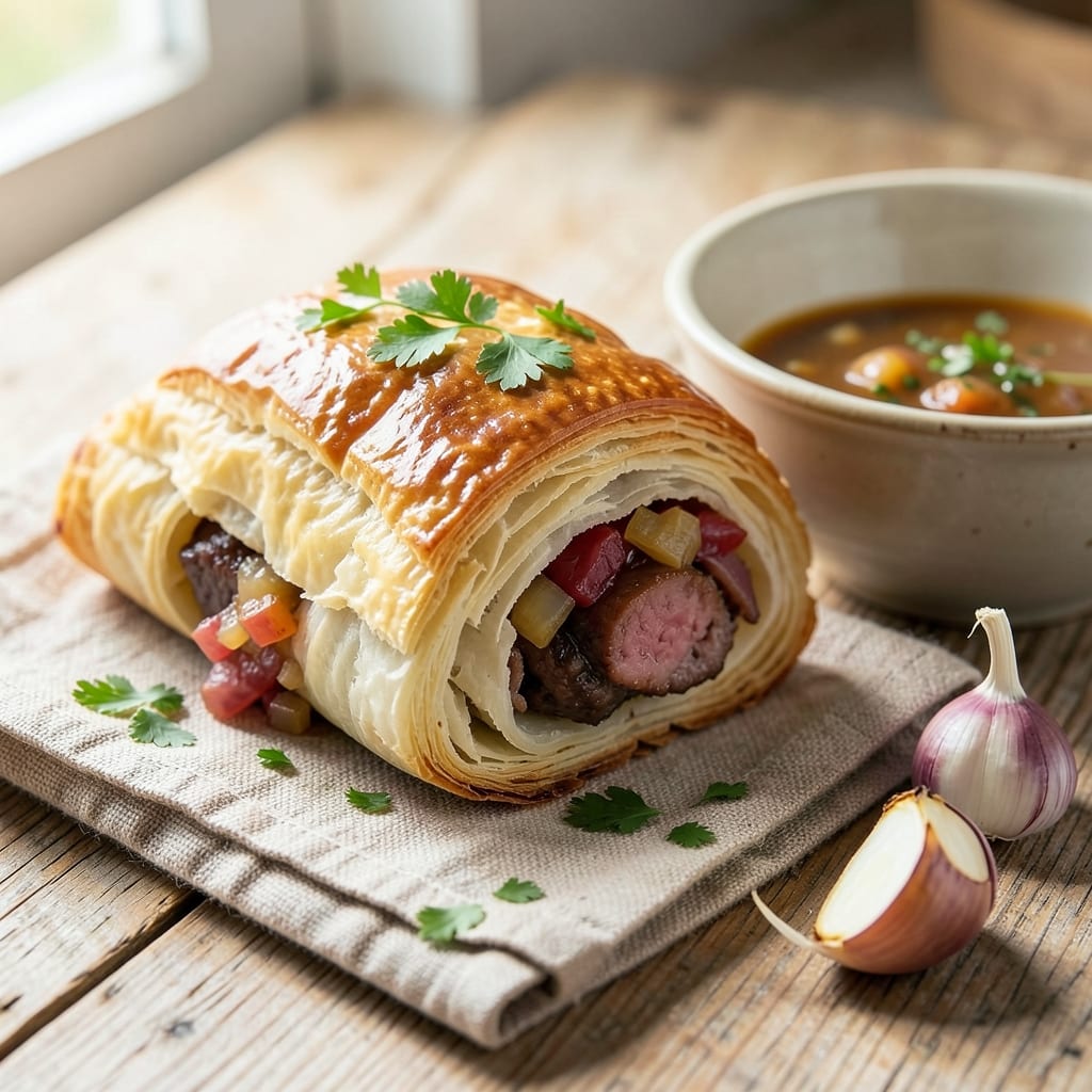 Beef and Pork Sausage Rolls Recipe: Flaky Layers and Savory Filling Magic