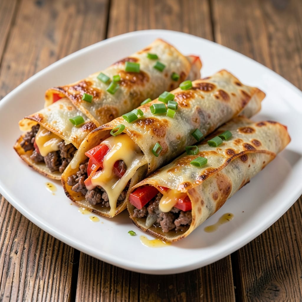 Beef and Cheese Egg Rolls Recipe: Crispy Wraps With Melty Centers