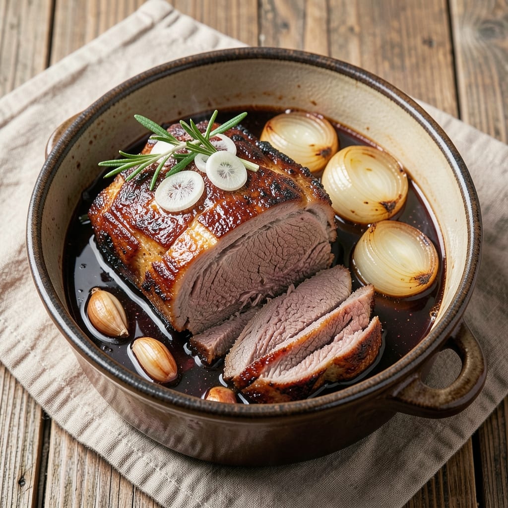 Balsamic Braised Beef Recipe: Deep Red Wine and Caramelized Onion Luxe