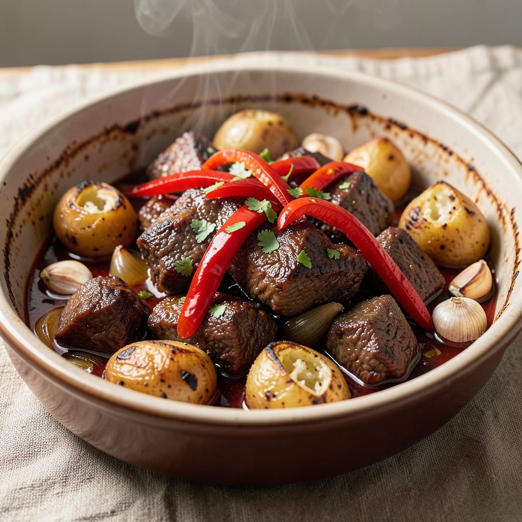 Beef Afritada Recipe in Slow Cooker: Slow-Simmered Tomato and Soy Sauce Magic