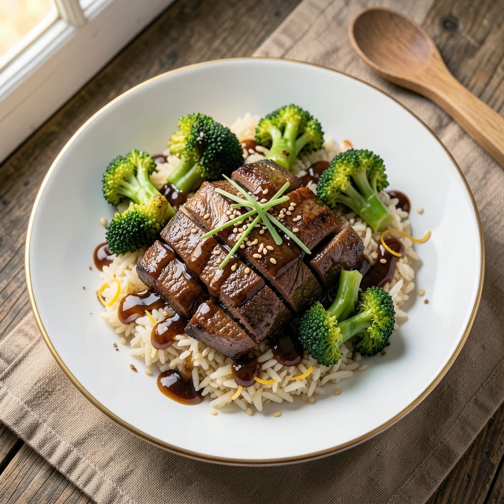 Beef and Broccoli Fried Rice Recipe: Wok-Hei Crispy Beef and Bright Florets