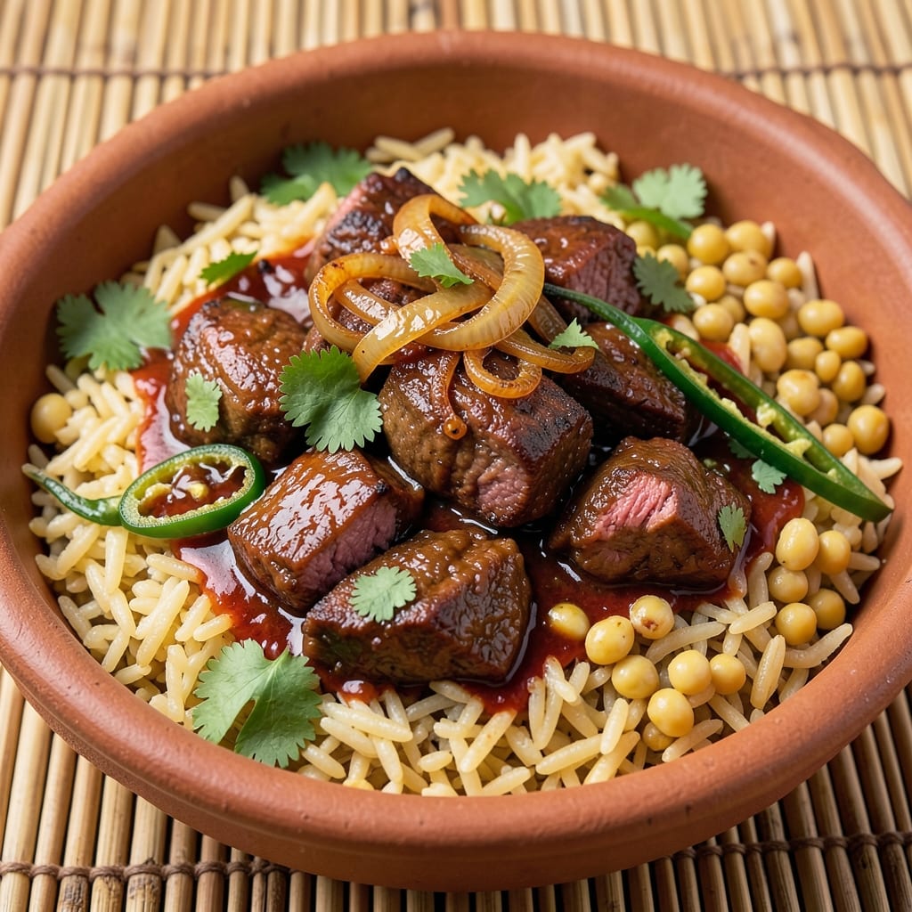 Beef Bhuna Khichuri Recipe Bengali: Spiced Rice and Beef Stew in One Pot