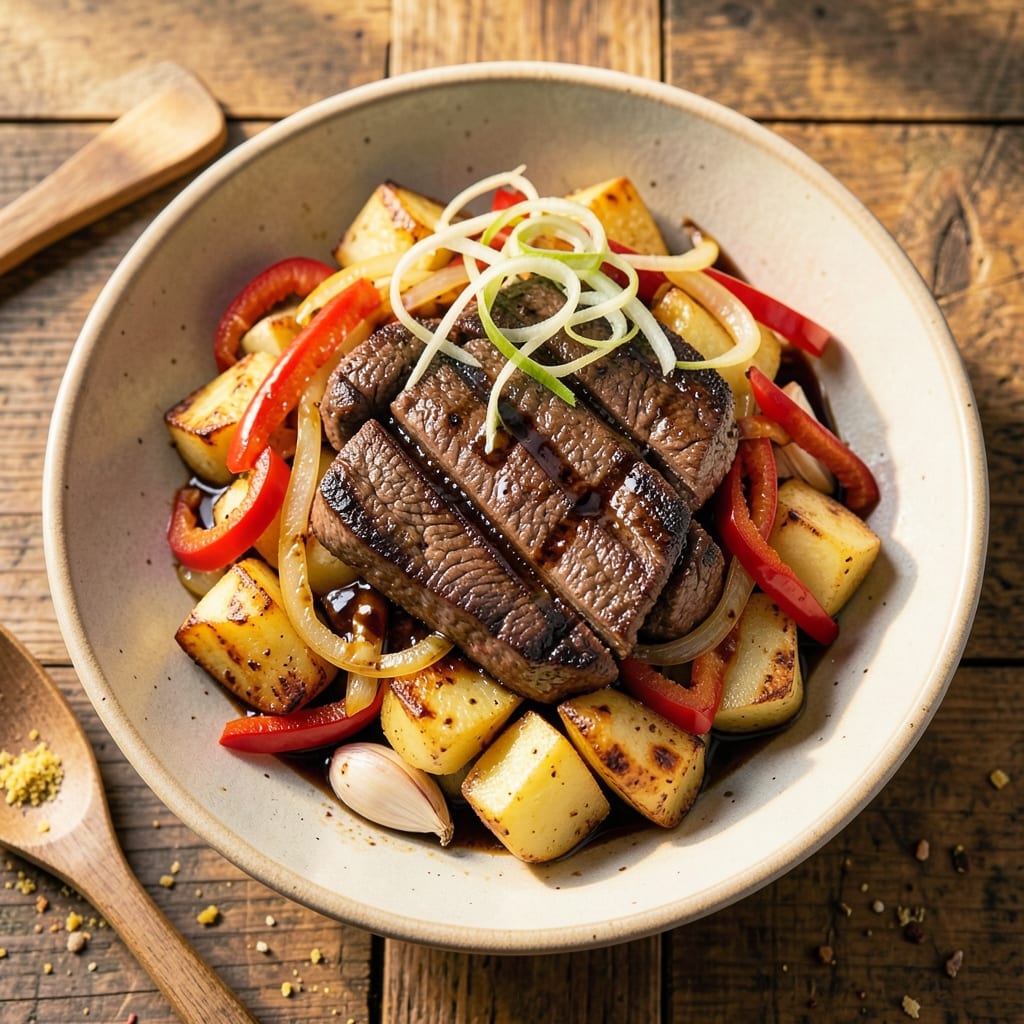 Beef and Potato Stir Fry Recipe: Wok-Hei Crispy Beef with Caramelized Potatoes