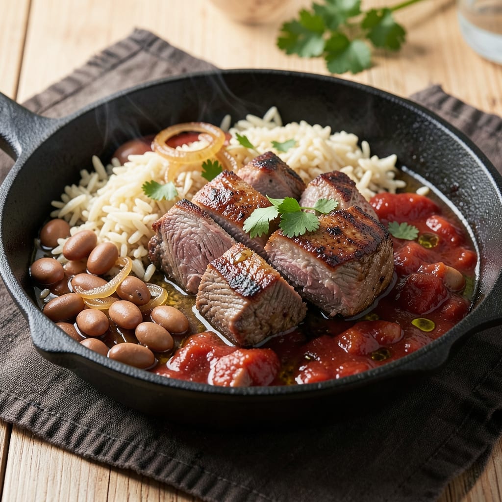 Beef Beans and Rice Recipe: One-Pot Hearty Protein-Packed Meal
