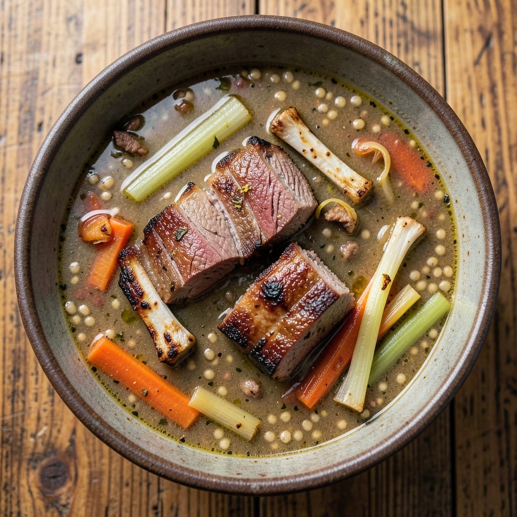 Beef Barley Soup Recipe With Leftover Prime Rib: Rich Prime Rib Broth Meets Hearty Barley