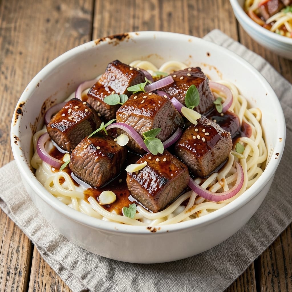 Beef and Noodles Pressure Cooker Recipe: Wok-Hei Smoky Beef and Silky Noodles in 25 Minutes